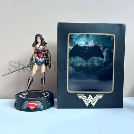LED Justice League Batman Wonder Women Superman Figure Model Toy Superheroes Figure Action Figure Model Toy Bookshelf Decoration