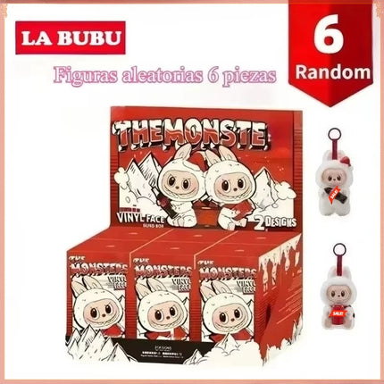 High Quality Macaron The Monsters Labubu Sitting Party Vinyl Plush Blind Box Decorative Surprise Box Doll Collection Gift