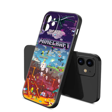 Hot My Mini World Game Black Silicone Phone Case For Apple iPhone 12 13 Mini 11 14 15 16 Pro Max 7 8 Plus