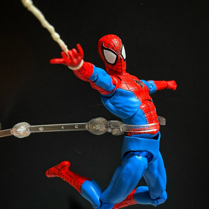 CT Toys Spiderman Peter Parker Action Figure Anime Marvel Mafex 185 Spider-Man Figure The Amazing Model Doll Christmas Xams Gift