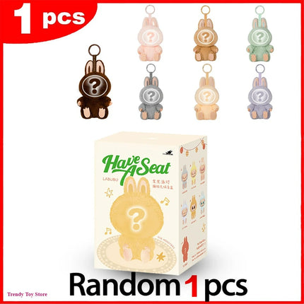The Monster Heartbeat Macaron Series Blind Box Vinyl Pendant Cute Doll Model Toy Keychain Mysterious Surprise Box Birthday Gift