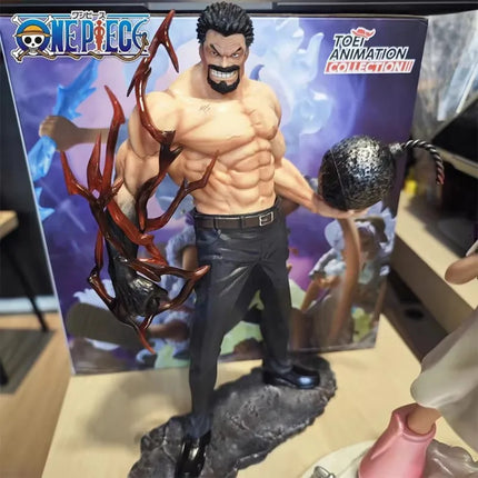 26cm Anime One Piece Figures Monkey D Garp Standing Posture GK Sculpture Scene Action Figurine PVC Ornament Toy Gift Model Decor