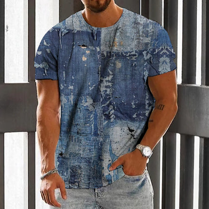 Summer Fashion National Characteristic Clothing Printed Men's And Women's Casual Round Neck Short Sleeve Hip Hop Street T-shirt