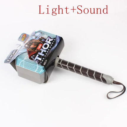 Disney Creative Luminous Sounding Thor Hammer Mask Thor Action Doll Cosplay Thor Luminous Mask Toy Gift Animation Accessory