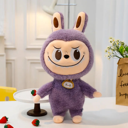 25/35/45cm Labubu Cartoon Ragdoll Plush Toys Mink Cute Rabbit Ragdoll Accompany Sleep Plush Toy Pillow Children Xmas Gifts 