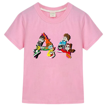 Футболка A4 TEAM Short Sleeve Children T Shirts Summer 100% Cotton Boy Girl vlad a4 Lamba Shirt Tops Casual y2k kids clothes