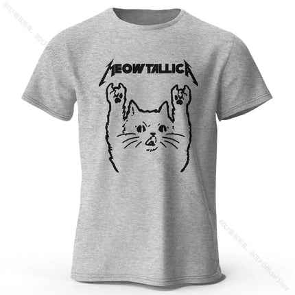 Chibi Cat Anime Printed 100% Cotton T-Shirt, Ultra Soft Round Neck Short Sleeve Tee for Men & Women