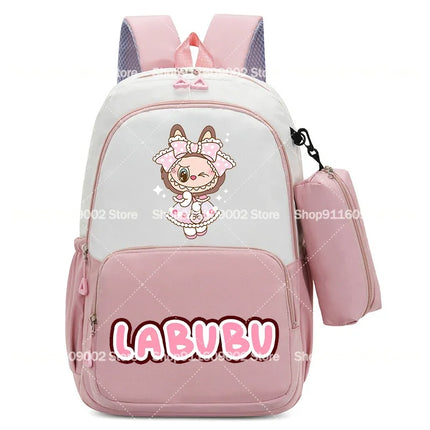 Large Capacity Backpacks Pencil Bag Cartoon Printed Animals Schoolbag Boys Girls Book Stationery Storage Bags Gift