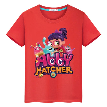 Abby Hatcher Print cartoons T-shirtCute Short boy girl clothes Summer 100%Cotton Tops pride tshirt anime Tees y2k kid Day gift