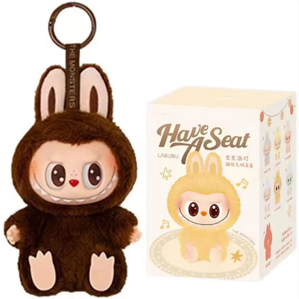 1:1 Quality For Labubu Blind Box Monster Series PVC Kawaii  Macaron Pendant Doll Monster Keychain Birthday Holiday Kids Gift