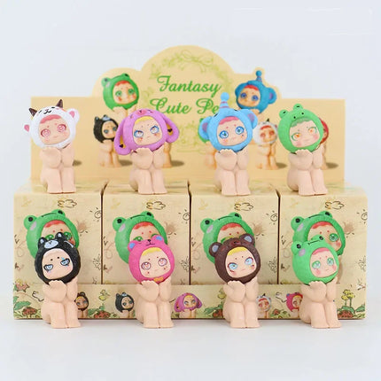 Labubu Car Mounted Labubu Handmade Doll Blind Box Trendy Play Super Cute Birthday Gift Girl Desktop Pendant