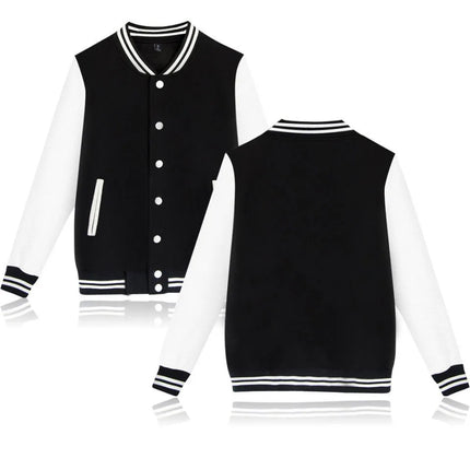Customized Your Image logo Varsity Baseball Bomber Jacket Men Women Hip Hop Harajuku Jackets Kids Boys Girls Single Coats