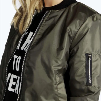 2024 Autumn Winter Fashion Women New Slim Jacket Casual Round Neck Solid Color Zipper Female No Hat Jacket Outwear