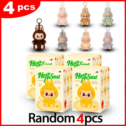 2025 New Lafubu V3 Generation Series THE MONSTERS Have a Seat  Vinyl Face Plush Toy Series Blind Box Heartbeat Macaron 3rd