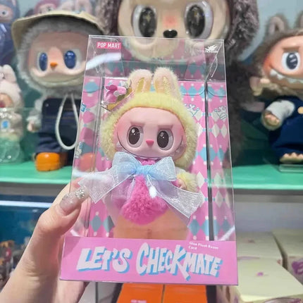 2025 New 17cm Labubu Popmart THE MONSTERS Let's Checkmate Series-Vinyl Plush Blind Box Hanging Card Trendy Play Toy Gift