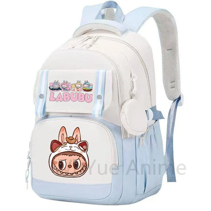 Cute Printed Backpack Teenager Student Shcoolbag Bookbag Knapsack Girl with Coin Purse Casual Bag Men Women Laptop Bag Mochila