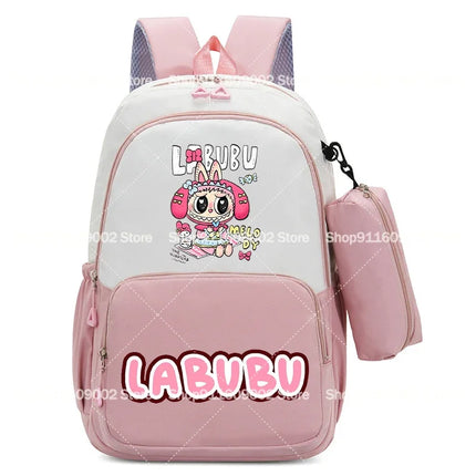Large Capacity Backpacks Pencil Bag Cartoon Printed Animals Schoolbag Boys Girls Book Stationery Storage Bags Gift
