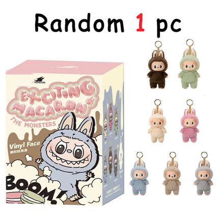 2025 In Stock Hot Anime Figure Labubu Have A Seat Series PVC Pendant Doll Model Monster Replica Keychain Kid Toys Birthday Gifts