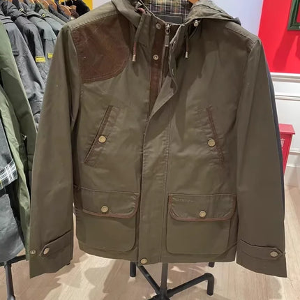 B@r Spring And Autumn Hooded Single Jacket
