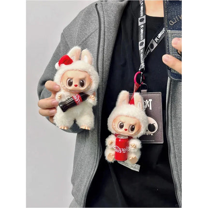 2025 New Labubu Coca-Calo Vinyl Series Pendant Plush Macaron Third Generation Blind Box Children's Toys Collection