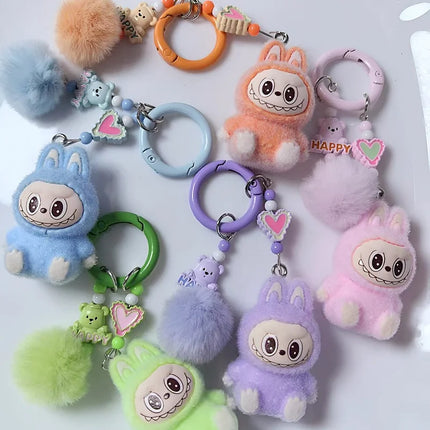 2025 New Keychain Kawaii Accessories Car Pendant Three-Dimensional Creative Diy Resin Heart Bag Accessories Desktop Ornaments