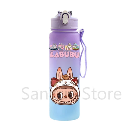 750Ml Cute Cartoon Printed Water Bottle Teenger Student Large Capacity Drinking Portable Outdoor Sport Water Cup Kid Gift