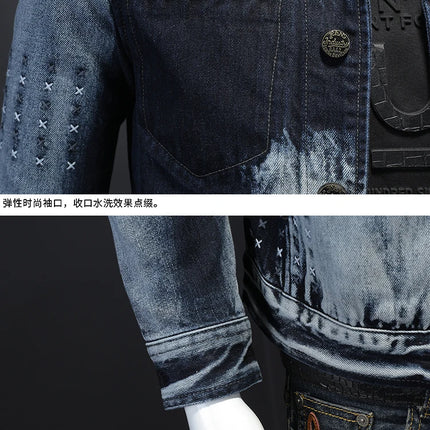 The Main Promotion of New Top Coat Spring and Autumn New Trend with All The Fashionable Handsome Denim Jacket Men's Clothing