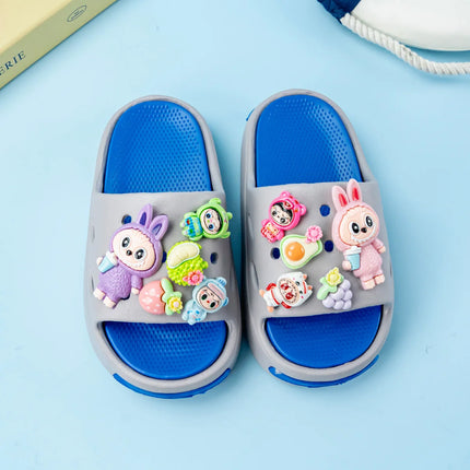 Popular  Labubu  Fruit Versatile  Eva Slippers Fashionable Double Soft-Soled Non-Slip Sandals