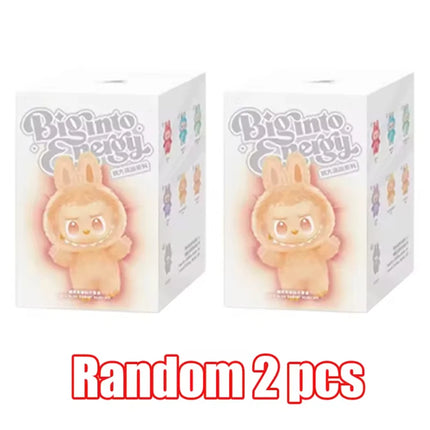 For 2025 Labubu Heartbeat Macaron Enamel Monster Face Blind Box PVC Statue Desktop Decoration Cute Doll Kids Birthday Gift
