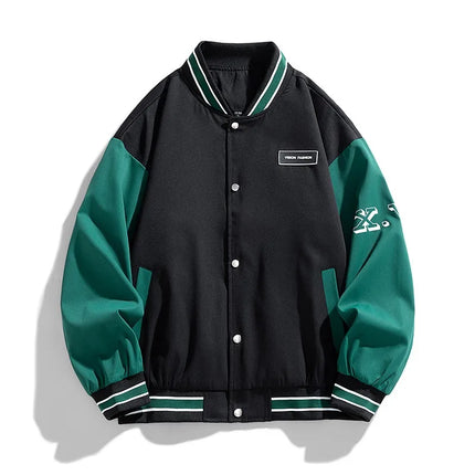 Plus Size Baseball Jacket Men Fashion Casual Patchwork Jacket Coat Male Varsity Jacket Coat Big Size 7XL 8XL 9XL10XL
