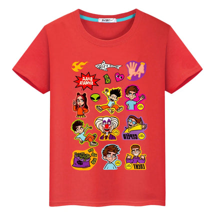 Влад Бумага А4 Print 100% Cotton T-shirt anime Tees Merch A4 pride tshirt Kawaii Short boys Tops y2k one piece kids clothes girl