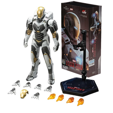 ZD Toys 1/10 Iron Man Figurines MK30 Iron Patriot Blacklash Figures MK33 MK39 MK17 MK21Action Movie Model Adult Collect Gift