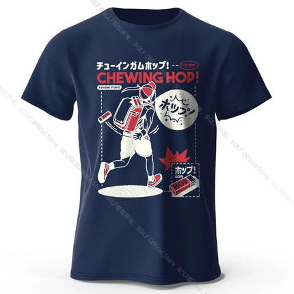 Japanese Snacks Hand-drawn Print T-shirt - Kawaii Food Illustration Design for Men Women Soft Cotton Top