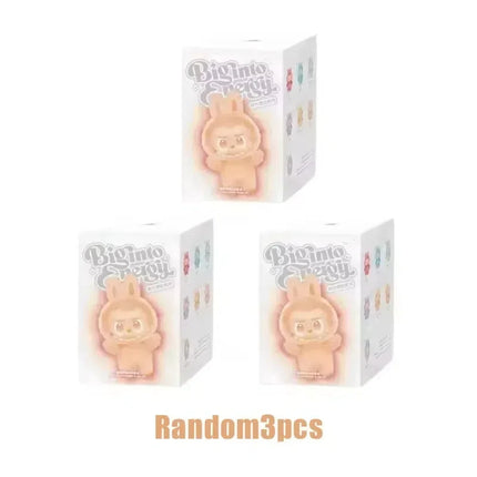 For Labubu Kawaii Monster V3 Blind Box Series PVC Labubu Macaron Pendant Doll Monster Keychain Birthday Christmas Gift