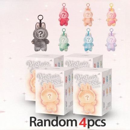 Kwaii Figure For Bubu V3 The Monster Blind Box Big Into Energey And Macaron Vinyl Face Base Serie Monster Keychain Surprise Gift