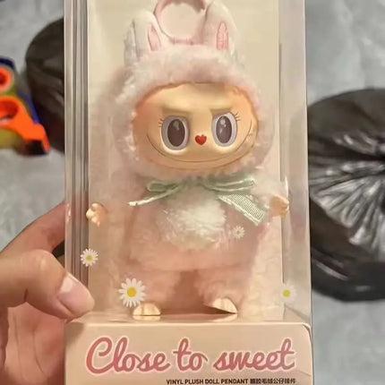 Labubu Mokoko Sweetheart Doll Pendant  Kawaii Creative Ornament Christmas Gift Children Toys Labubu Replica Mystery Box