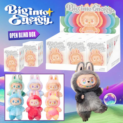 Labubu V3 The Monsters Big Into Energy Series Vinyl Face Blind Box Cute Labubu Fashion Pendant Decor Toys Surprise Gift