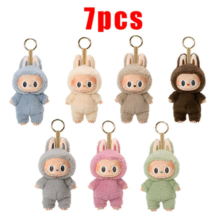 2025 In Stock Hot Anime Figure Labubu Have A Seat Series PVC Pendant Doll Model Monster Replica Keychain Kid Toys Birthday Gifts