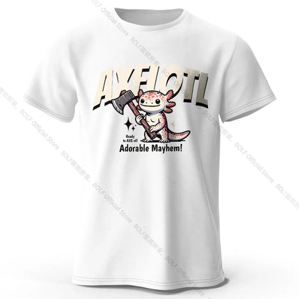 100% Cotton Playful Cartoon Animals Tee - Hand-drawn Adorable Creatures Design with Ultra Soft Fabric for Daily Casual