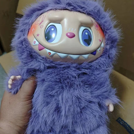 38cm New Labubu Modified Doll Zimomo Diy White Green Limited Edition Vinyl Plush Doll Can Be Collected And Given As A Gift