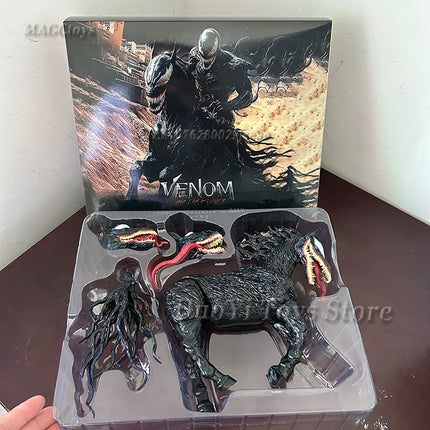 Venom The Last Dance: Venom Anime Action Figure Venom Horse Change Face Statue Model Toys Collectible Christmas Halloween Gifts