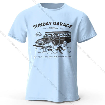 Retro Sketch Car T-Shirt 100% Premium Cotton Slim Fit Hand Drawn Classic Auto Tee for Men and Teens Motorhead Fashion