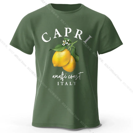 Modern Lemon Graphic Tee 100% Cotton - Clean Contemporary Design Breathable Everyday Essential