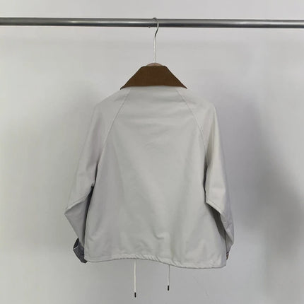 Japanese Version Of B@r Sofie Women's Wax-free Jacket Short Waterproof Trench Coat, Light And Breathable Jacket