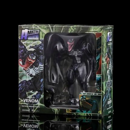 AMAZING YAMAGUCHI Carnage Venom KAIYODO Spider Man Legends Action Figure Joint Movable Change Face Statue Model Kid for Toy Gift