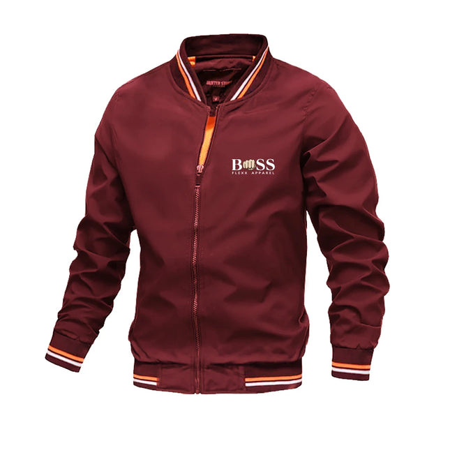 Men's Autumn Jacket Men Spring Striped Coat Over Size Male Windbreaker White Casual Coats Man Bomber Jackets Summer.