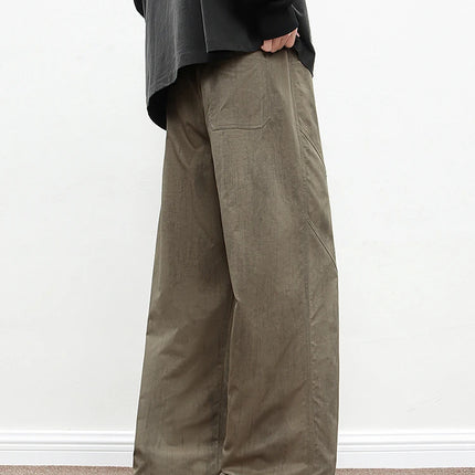 2025 Spring Summer Men's Sweatpants Korean Fashion Wide Leg Baggy Pants 8XL 7XL 6XL Plus Size Loose Straight Trousers Male