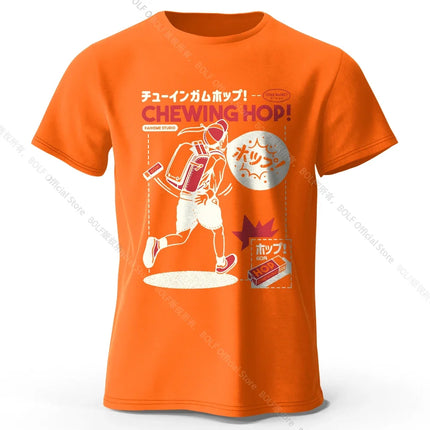 Japanese Snacks Hand-drawn Print T-shirt - Kawaii Food Illustration Design for Men Women Soft Cotton Top