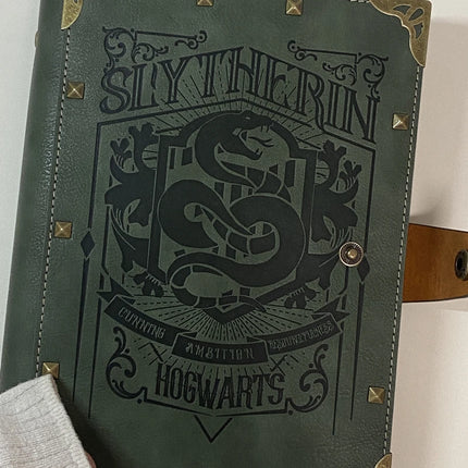 A5 B5 Harryed Potters Notebook Hogwarts Loose-leaf Vintage Kraft Notepad Gryffindor Slytherin Ravenclaw Hufflepuff Document Book