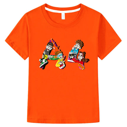 Футболка A4 TEAM Short Sleeve Children T Shirts Summer 100% Cotton Boy Girl vlad a4 Lamba Shirt Tops Casual y2k kids clothes